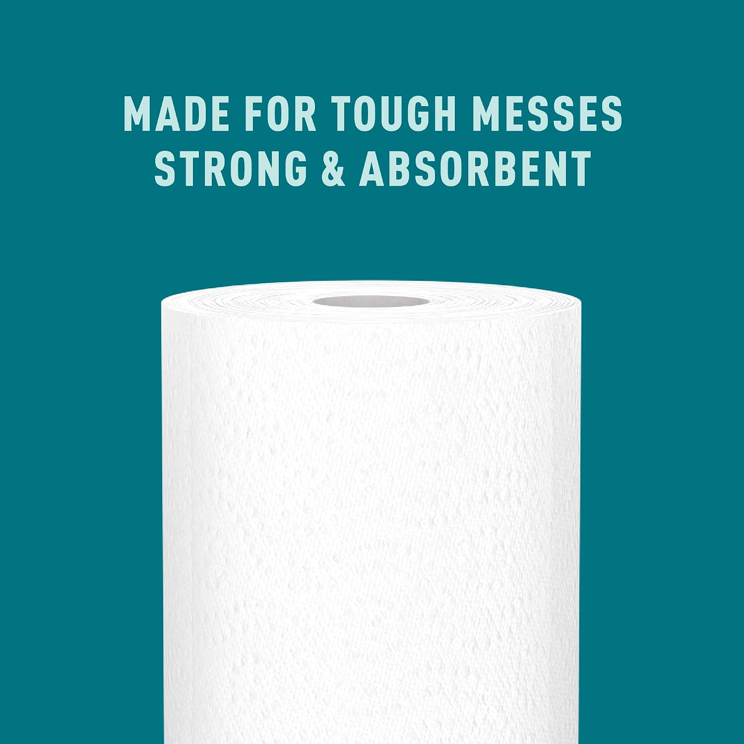Amazon Brand - Presto! Flex-a-Size Paper Towels, 128 Sheet Family Roll, 16 Rolls (2 Packs of 8), Equivalent to 40 Regular Rolls, White
