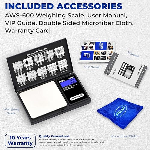 Miniatura 8 de AWS Series Báscula digital de bolsillo Serie AWS Negro