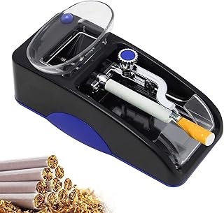 Cigarette Rolling Machine Electric Automatic Injector Mini Tobacco Roller Maker Cigarette Maker DIY Smoking Tool for Cigarette Making,Blue