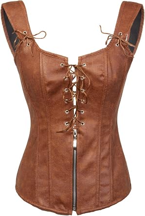 bslingerie Womens Vintage Vest Renaissance Steampunk Bustier Corset