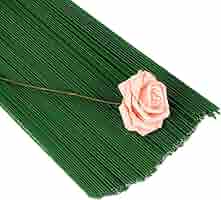 50 Fili Floreali Verdi Per Bouquet - Gambi Metallici Per Fiori Artificiali E Decorazioni - Foto 13