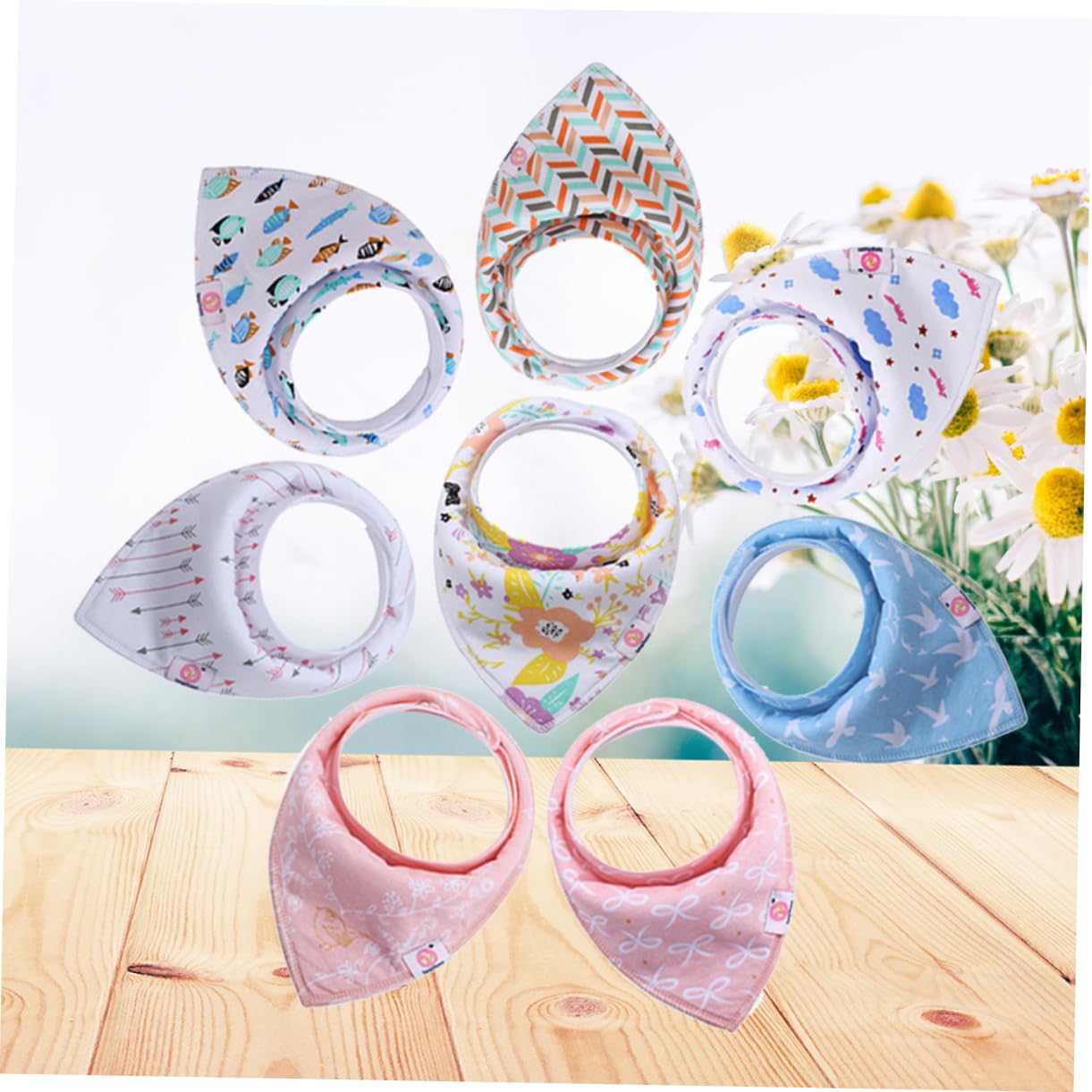 ibasenice 16pièces Bavoirs Bandana Coton Pour Bébés Lot De Absorbants Et Doux Pour Garçons Et Filles Protège Des Écoulements De Salive Régurgitations Design Et Confortable