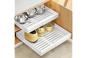 Premium Rolling Storage Cabinet: Expandable, No-Drill Under-Sink Solution