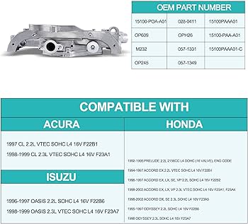 Amazon.com: AULINK 15100-POA-A01 15100-PAA-A01 M232 OP245 Oil Pump