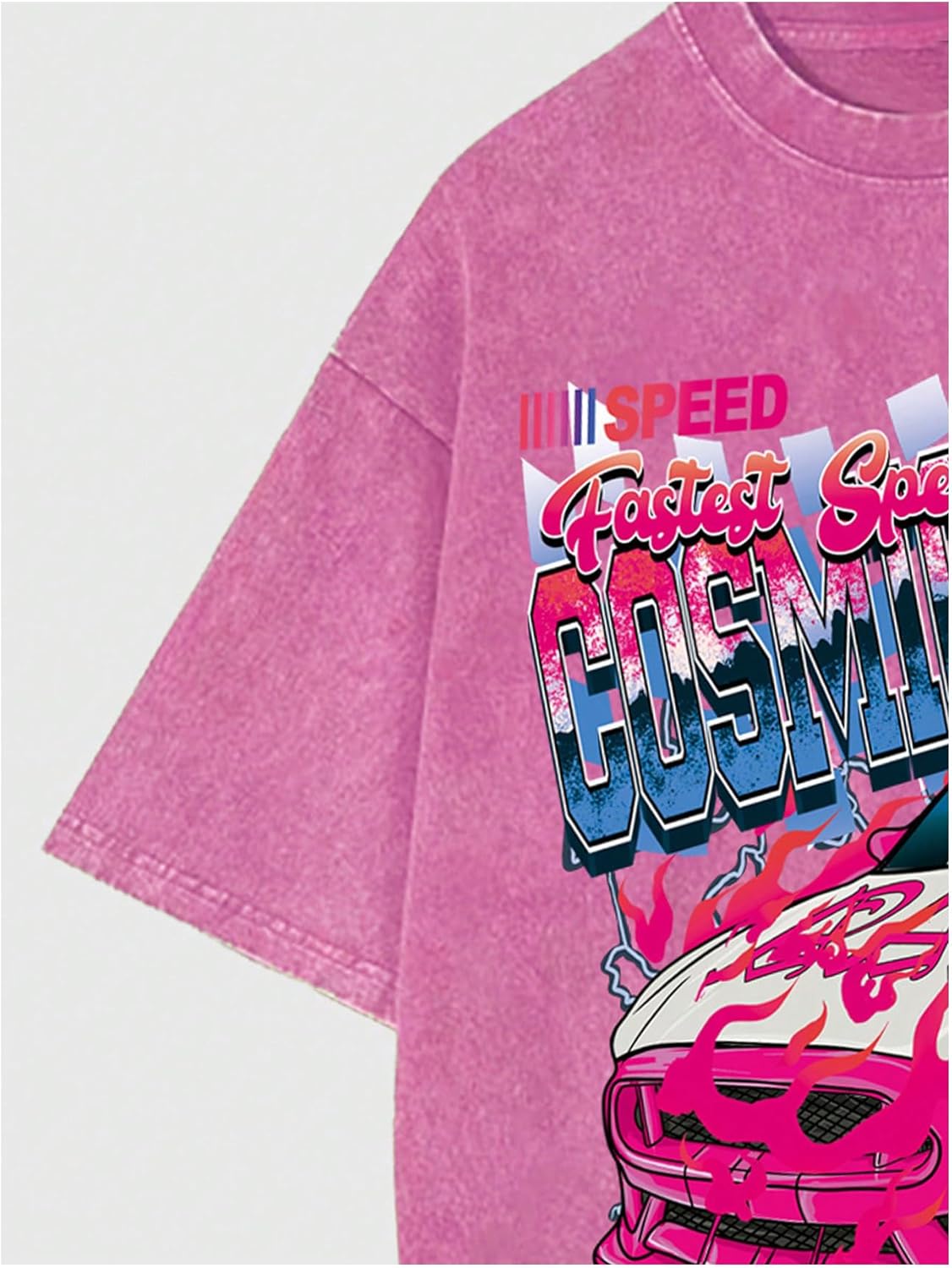 SOLY HUX Men's Graphic Print T-Shirt Vintage Drop Shoulder Short Sleeve Casual Loose Tees Summer Outfits - Image 3