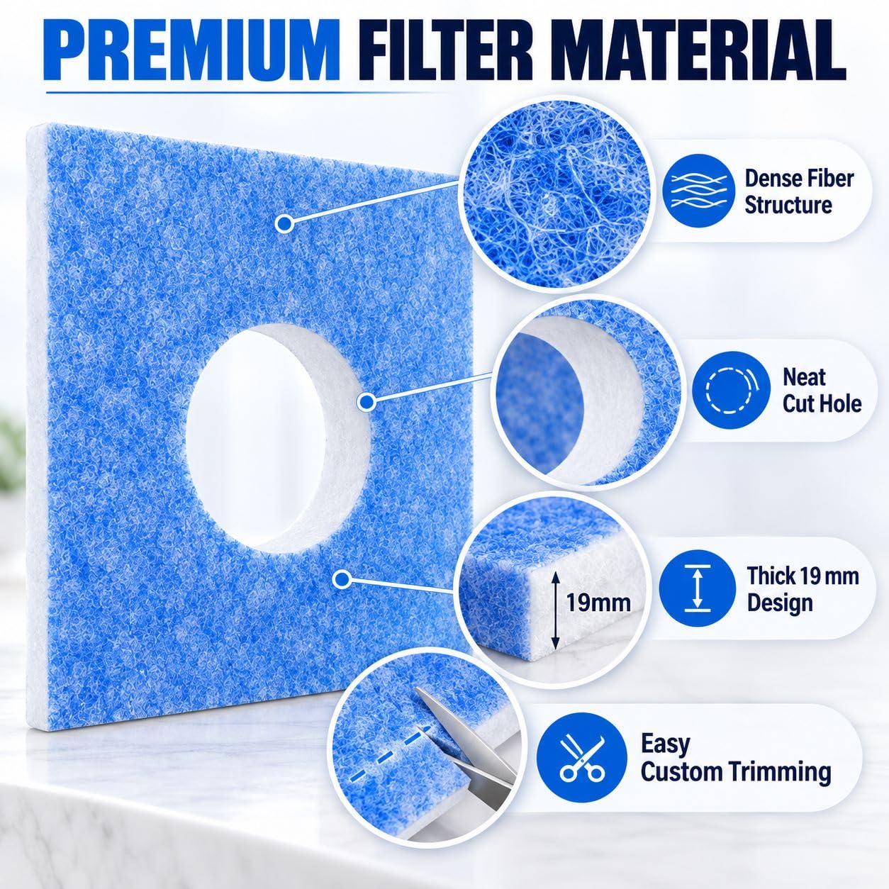 6 Filtres Extracteur d'air pour LÜFTEC GSE