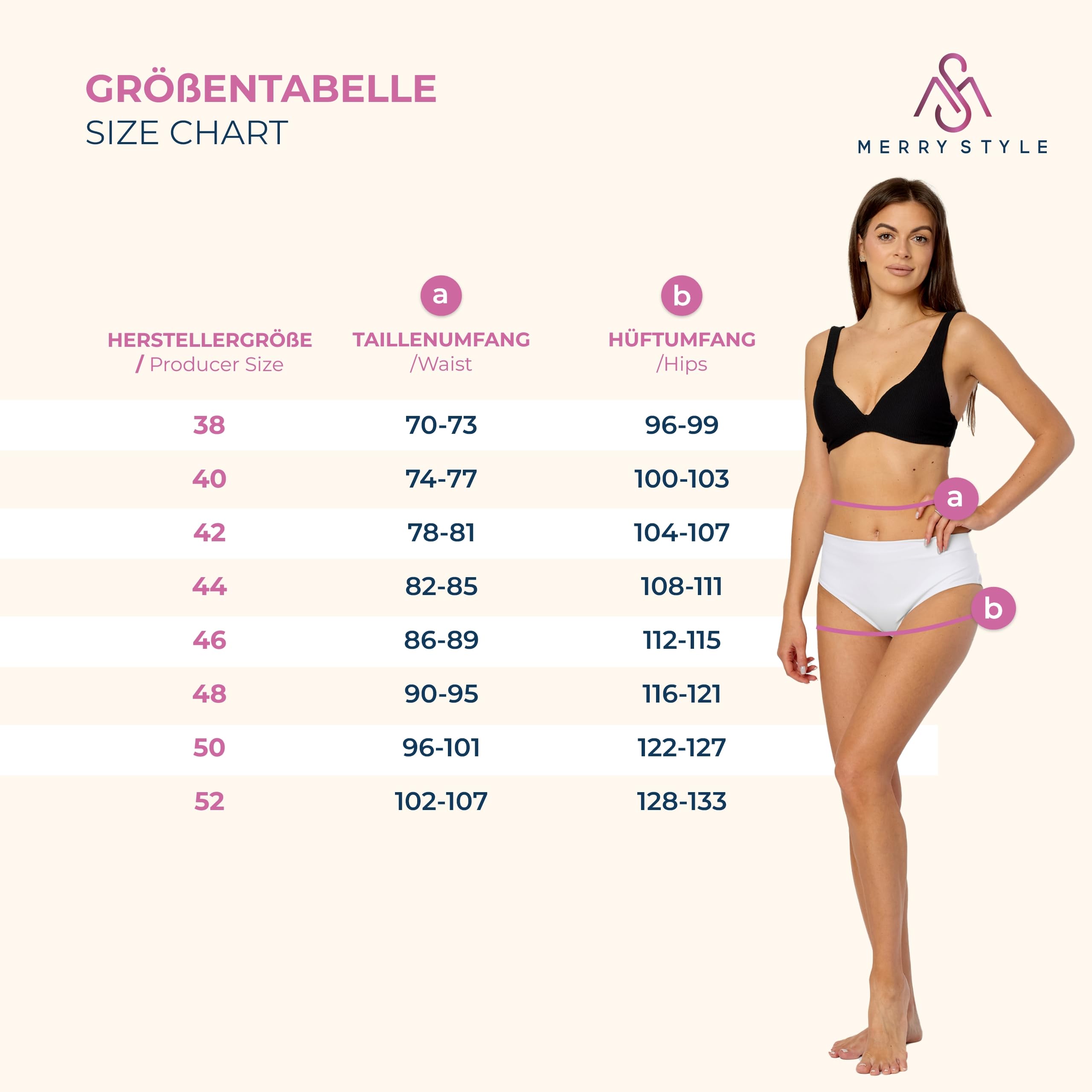 Merry Style Damskie Figi Bikini M72W