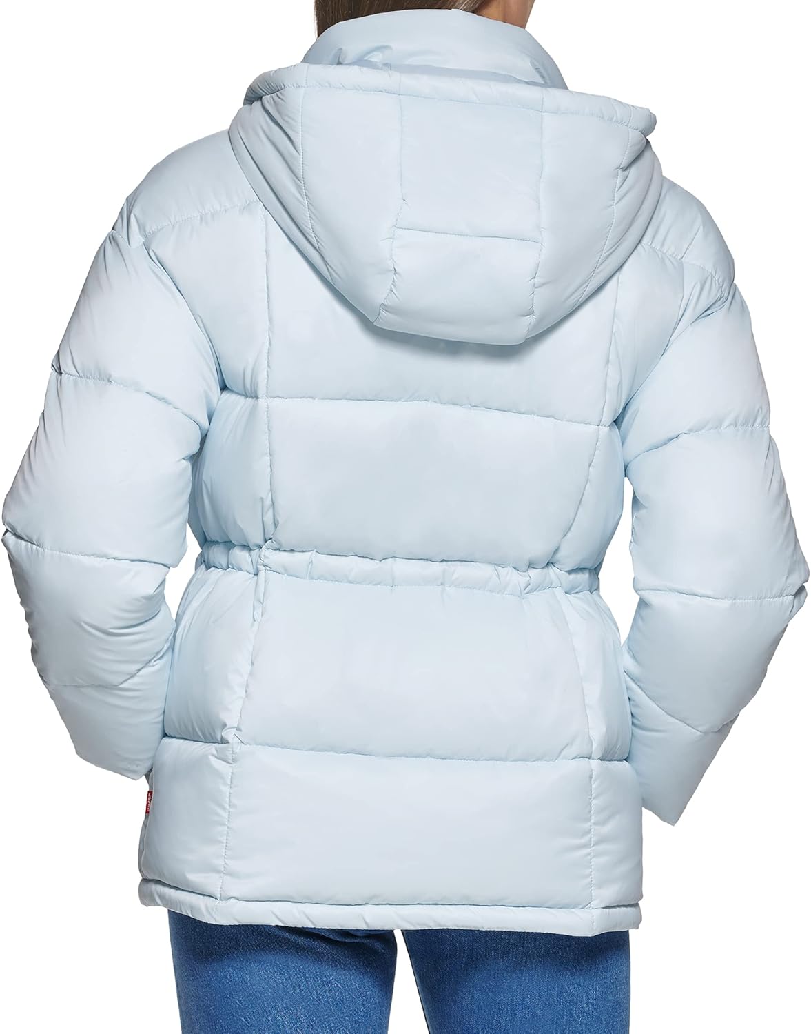 Levi's Women's Megan Hooded Quilted Puffer Jacket With Adjustable Waist - Image 4