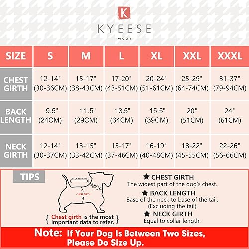 Miniatura 2 de KYEESE Abrigos para perro, chaqueta de invierno para perro con agujero para la correa, chaleco acolchado a prueba de viento, chaleco de sherpa para