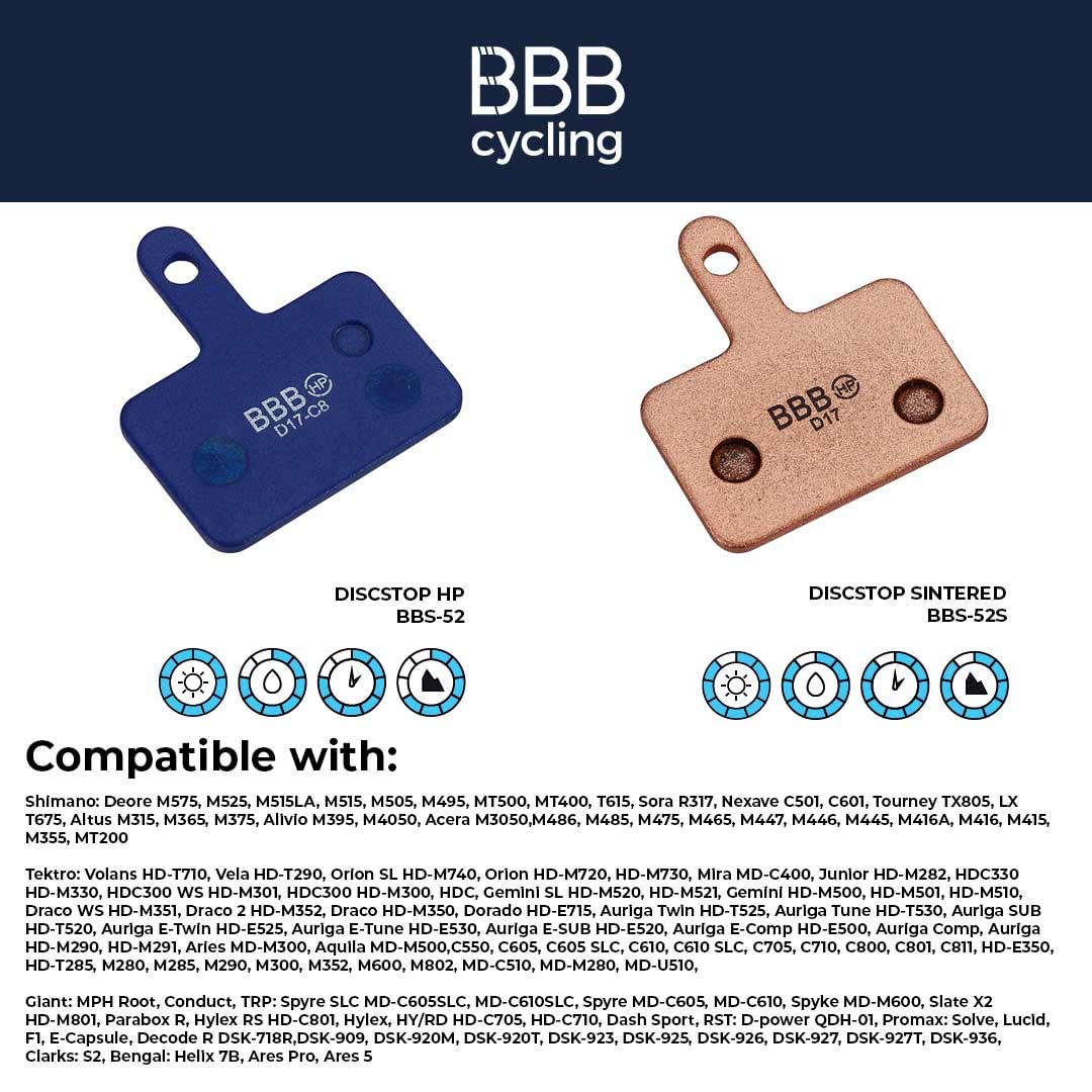 BBB Cycling DiscStop HP Bremsbeläge - High Performance Für Magura MT BBS-371S