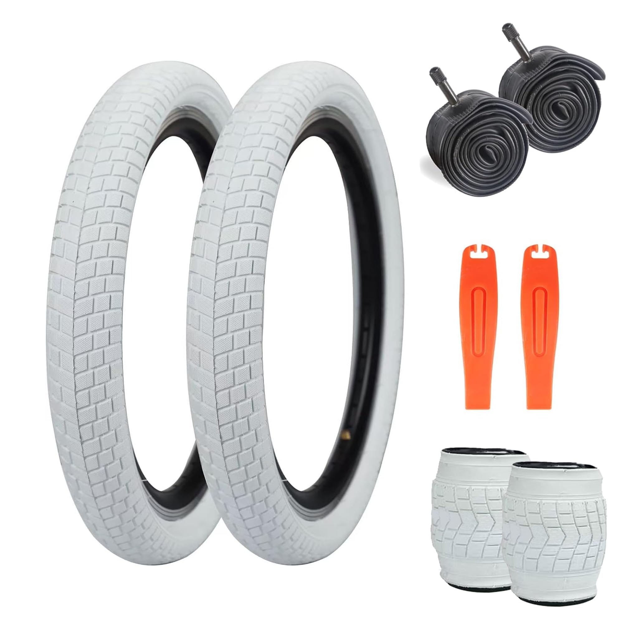 ZUKKA 20 x 2.125 Bike Tire 20 Inch Tires Kids Bike Tire Folding Replacement Tire for Kids Bike MTB Mountain Bike