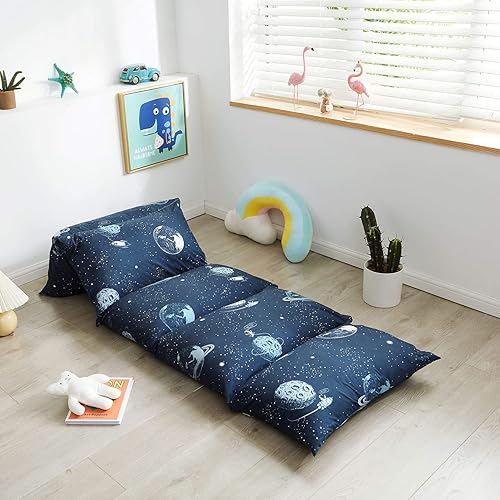 Mengersi Galaxy Kids - Funda de almohada de suelo para niños, funda de almohada para leer y jugar, requiere 5 almohadas (almohadas no incluidas),
