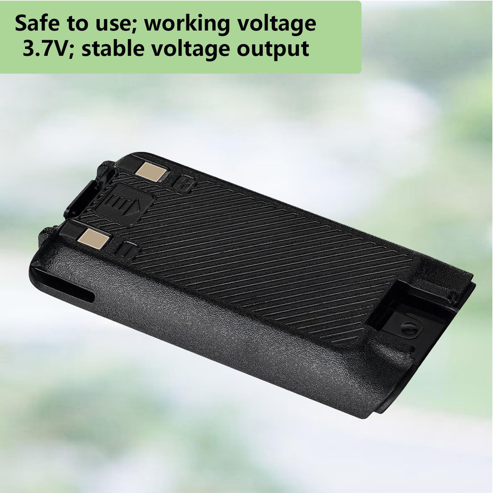 Retevis RT668 Walkie Talkie Baterías, Baterías Recargables de Iones de Litio, 3.7V 1200mAh, Compatible con Walkie Talkie RT668, Radio Bidireccional (Negro, 2 Piezas)