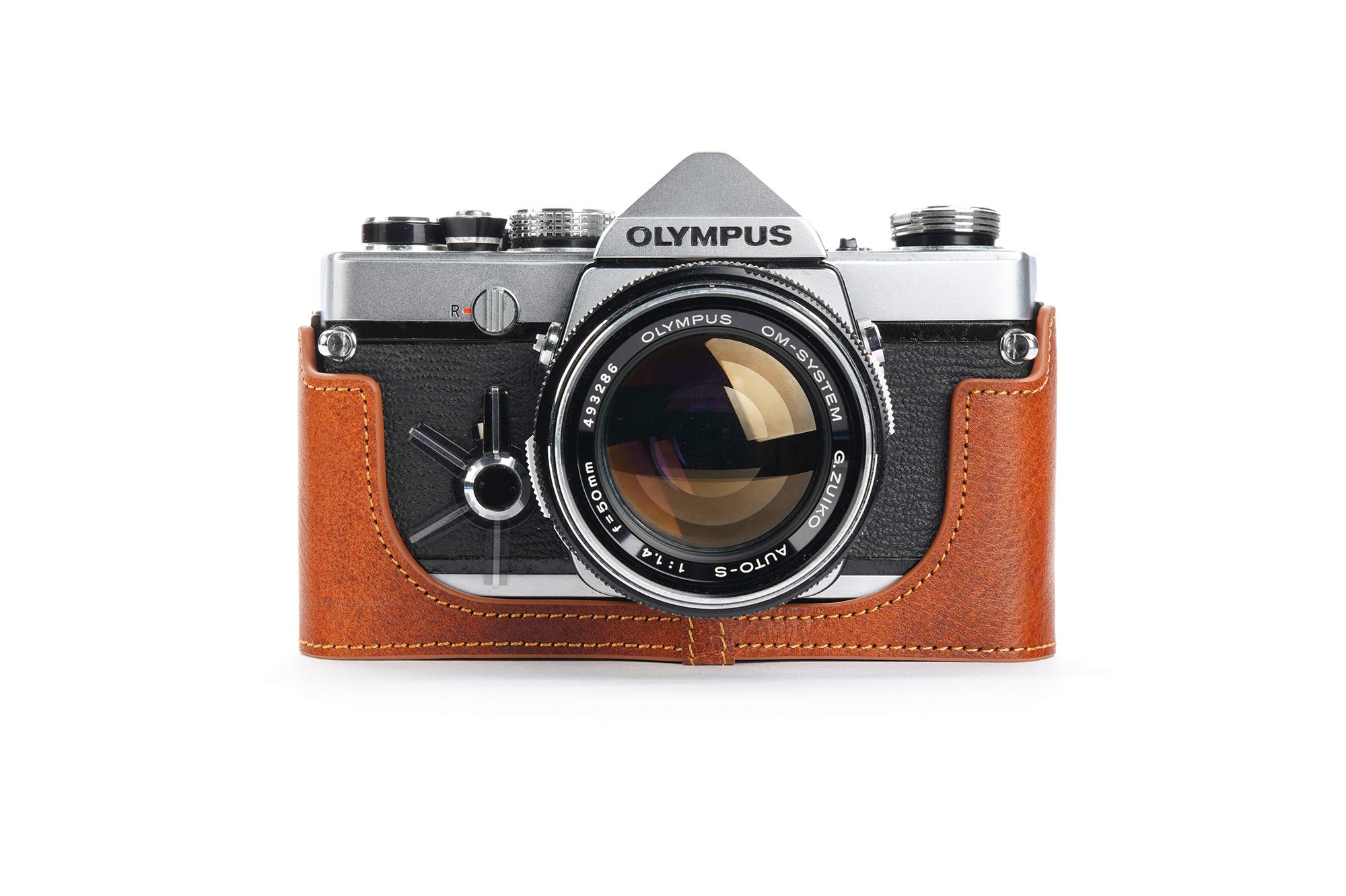 Amazon.co.jp: BolinUS OM-4ケース ハンドメイド 本革 ハーフカメラ 