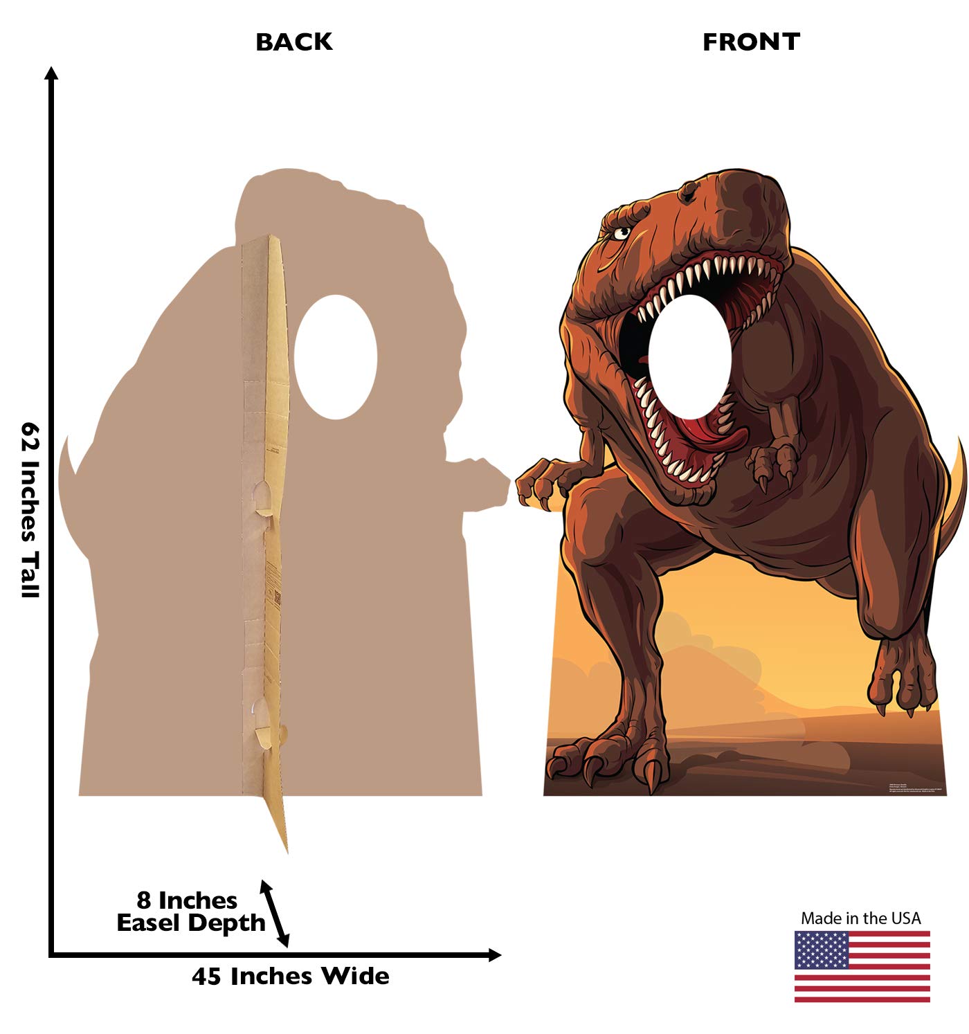 Amazon.com: Cardboard People Dinosaur Stand-in Life Size Cardboard  display picture 1