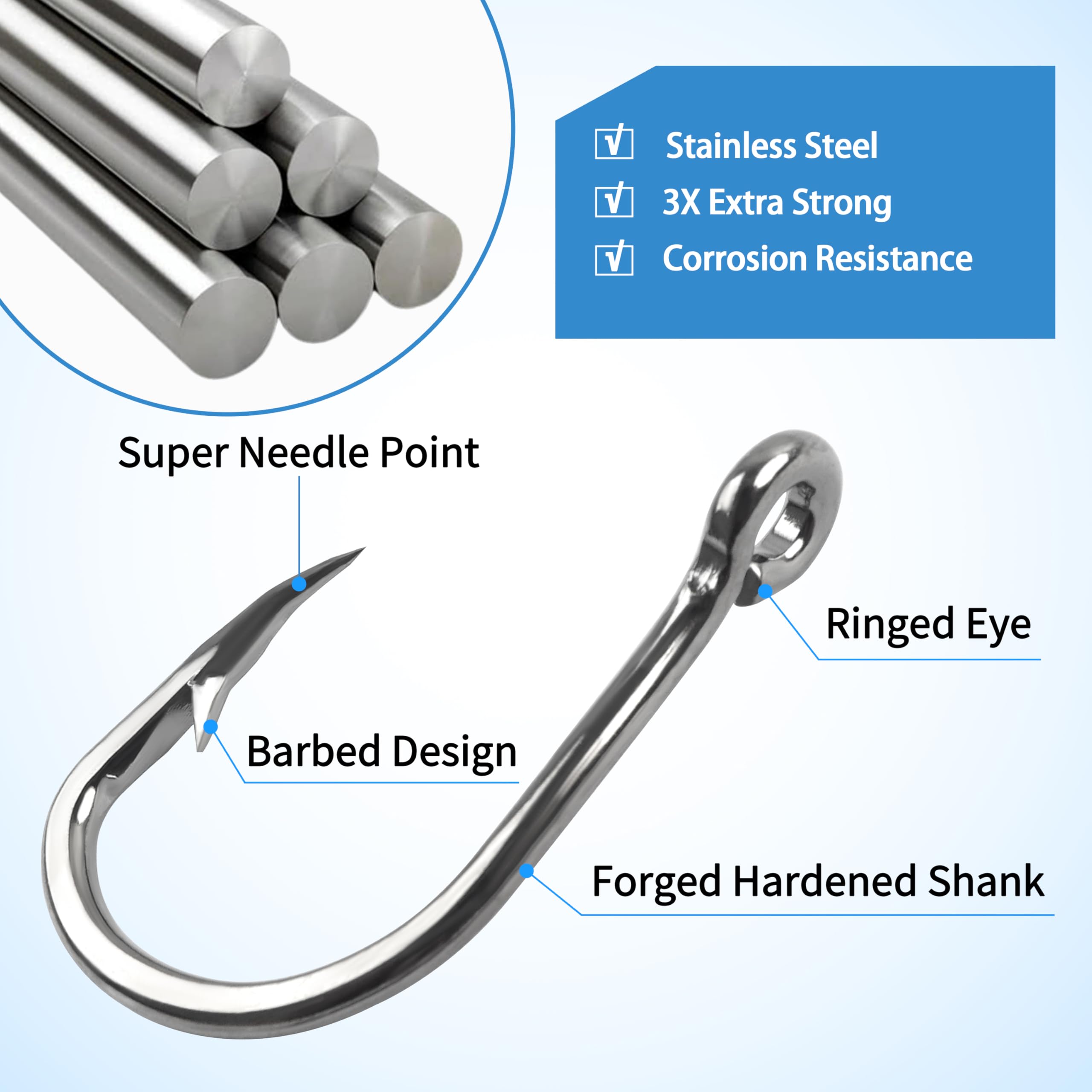 all types of fishing hooks Shaddock Live Bait Hooks, Circle for Saltwater Freshwater unavailableplatform-amazon 10pc lot fishing hook sized tip card is Model:BACX74MHMF