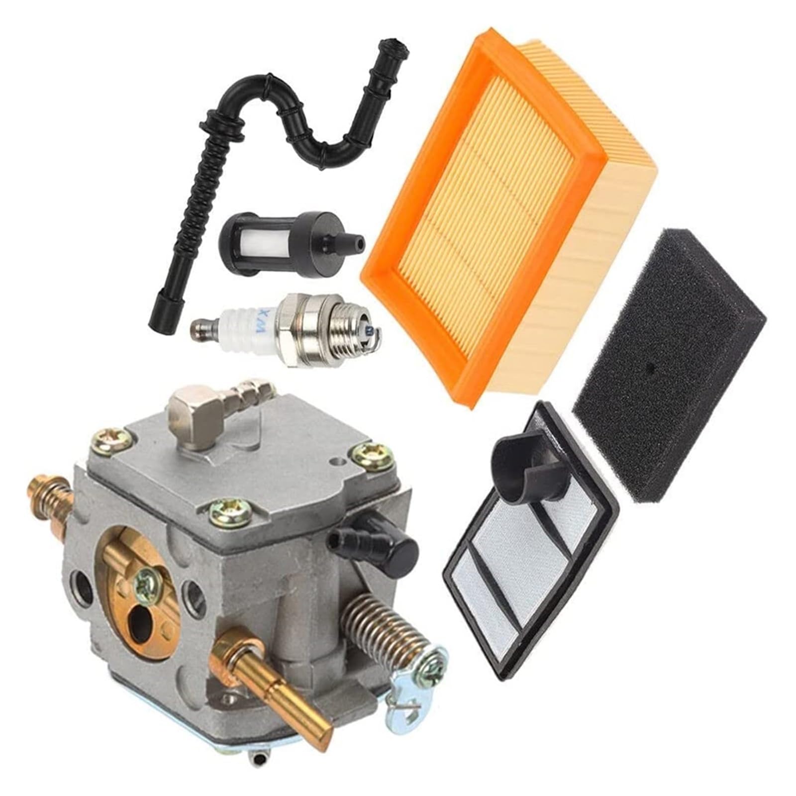 1 Juego de accesorios de filtro de aire for carburador, motosierras, sierras de corte for Stihl TS400, filtro de combustible, filtro interno de línea de combustible