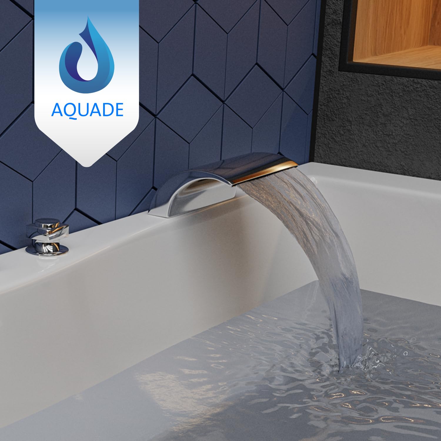 AQUADE Acryl Badewanne 180x120 cm Modell: Hamburg Badewanne Komplettset mit Wannenfüßen + Schürze + Ab-Überlauf-Garnitur + Wannenrandarmatur + Nackenkissen + LED/Konfigurieren Sie Ihre Wanne