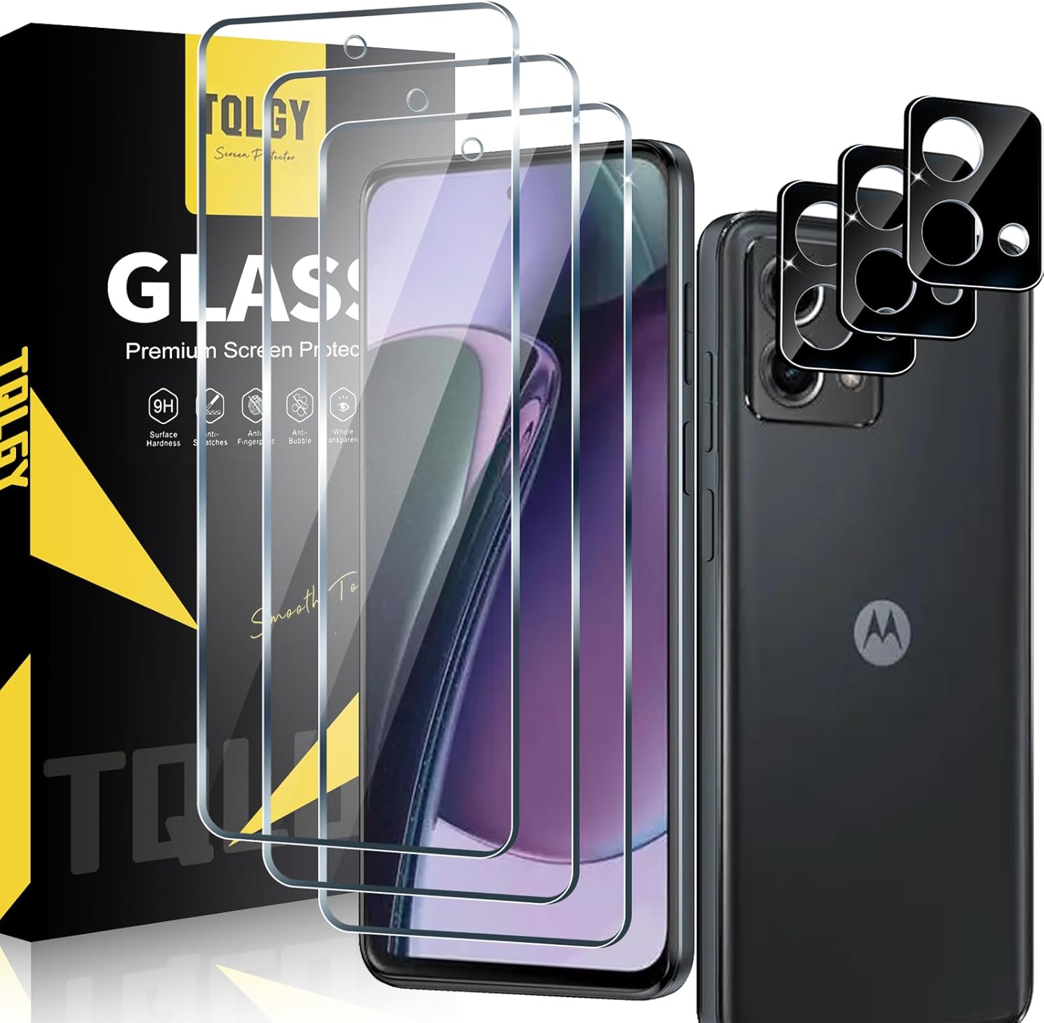 TQLGY 3 Pack Screen Protector for Motorola Moto G Stylus 5G