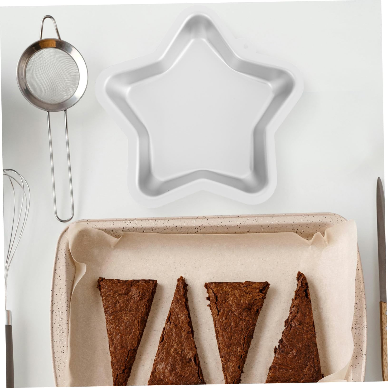 2 Pièces Moule à Gâteau Étoile Moule de Cuisson Alliage Aluminium Antiadhésif à Branches pour Gâteau Cupcake Dessert pour Cuisine et Pâtisserie