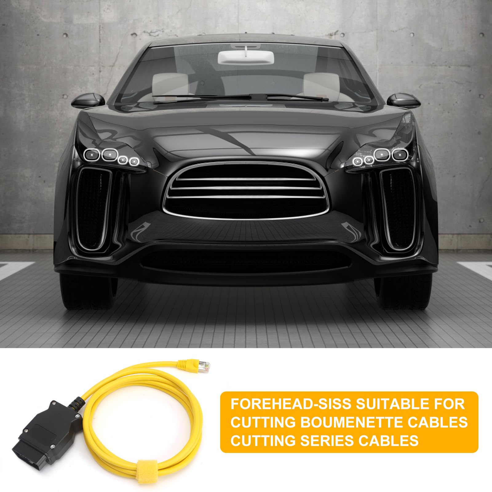 HENGBIRD ENET OBD2 Kabel do BMW serii F Plug & Play Kodowanie z adapterem Ethernet RJ45 E-SYS kompatybilny ICOM Interfejs do ukrytych funkcji pojazdu Profesjonalny kabel diagnostyczny do F20