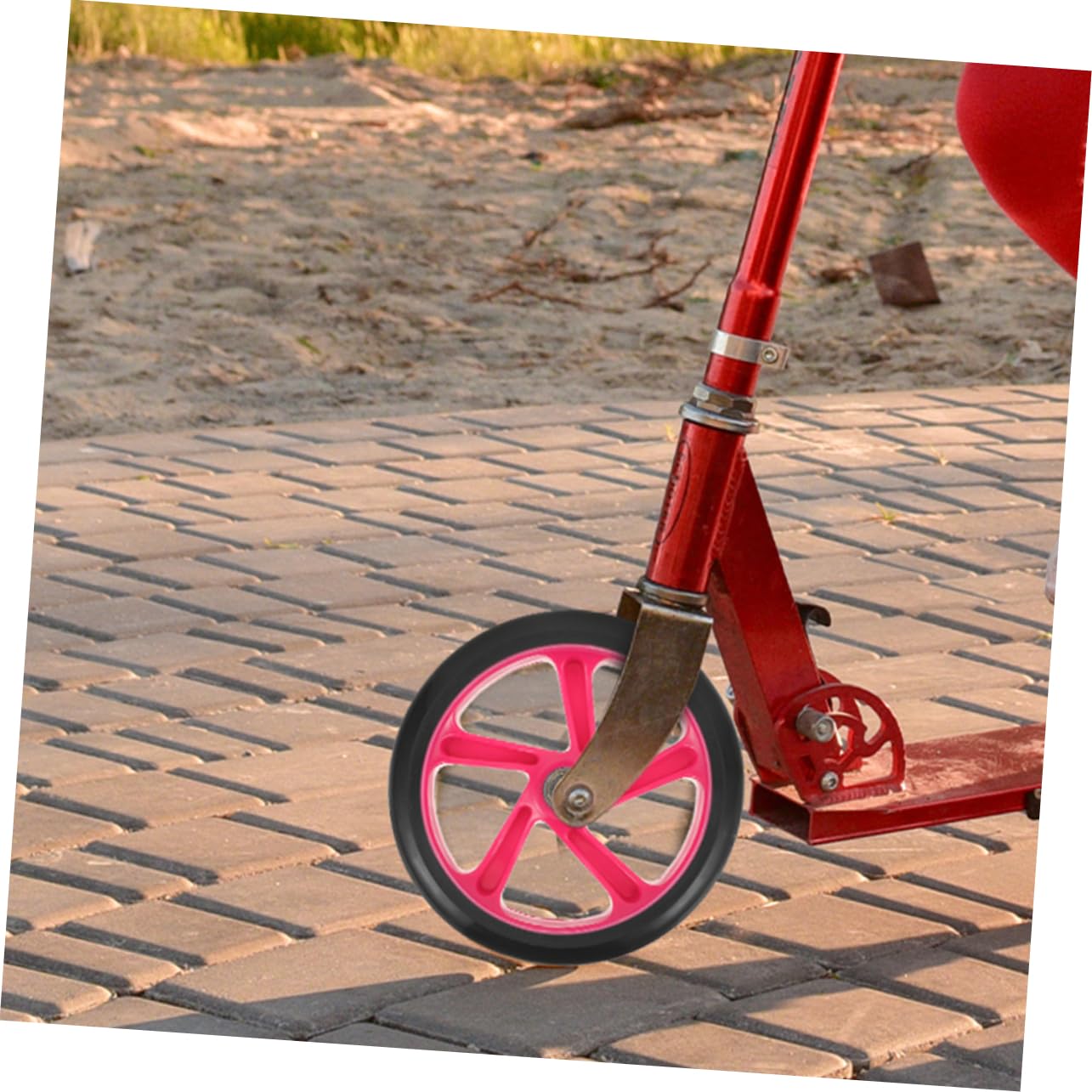 BESPORTBLE 1 Pair Heavy Duty PU Wheels for Skateboard and Scooter Non Skid Design Easy Installation Thickness for Enhanced Performance and Durability