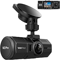 Vantrue N2 Pro Dual Dash Cam, 1440P Single Front Dash Camera, 1080P Front and Inside Car Camera with Sony Infrared Night...