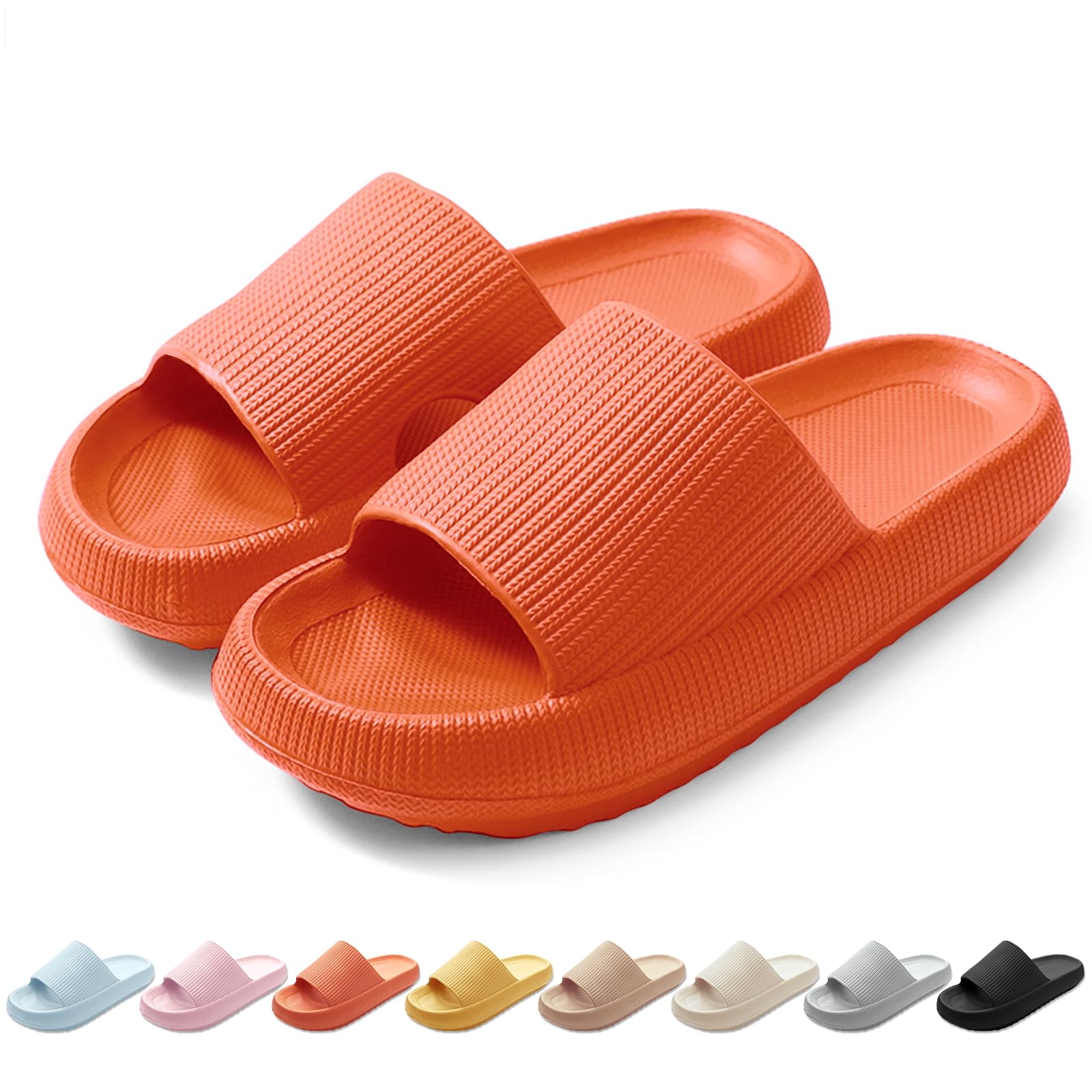 HEOAARG Ciabatte Uomo Donna Casa Comode Slide Pantofole a Nuvola Antiscivolo Ciabatte Piscina Morbide Ciabatte Aperte Estive Leggero Ciabatte Doccia Spiaggia Interno Esterno