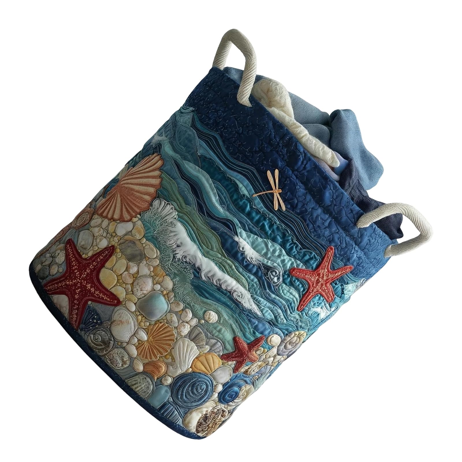our fave Duty Laundry Hamper with Handles Sturdy Polyester Fabric and Floral Print Family Sized Garment Collector Quilted Laundry Basket with Handles
