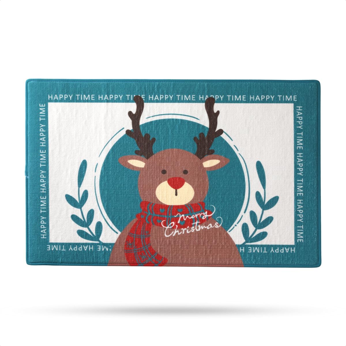 Christmas Area Rug, 2'x3', Xmas Entryway Carpet Elegant Rugs for Bedroom and Living Room, Luxury Indoor Home Decor, Bed Side Floor Carpets, Reindeer