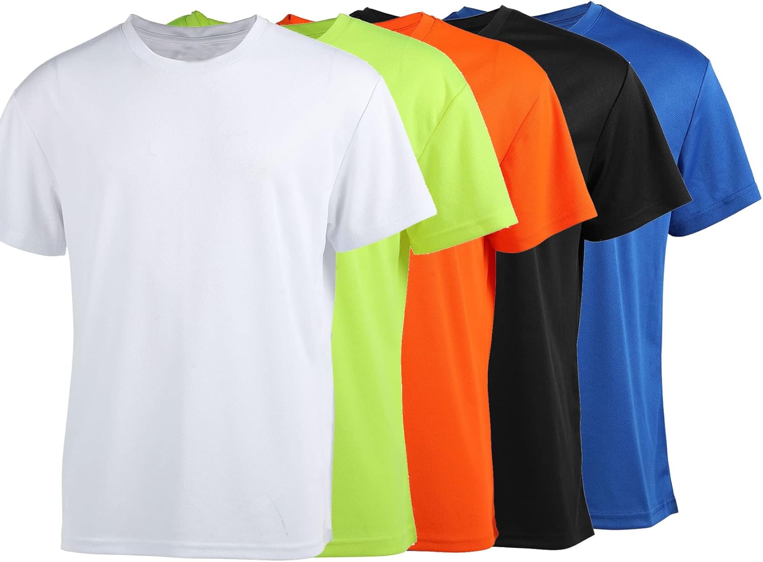 3 Pack Men's Quick Dry T Shirts Athletic Running Workout Short Sleeve Shirts for Men Active Crew Neck Tops - Image 2