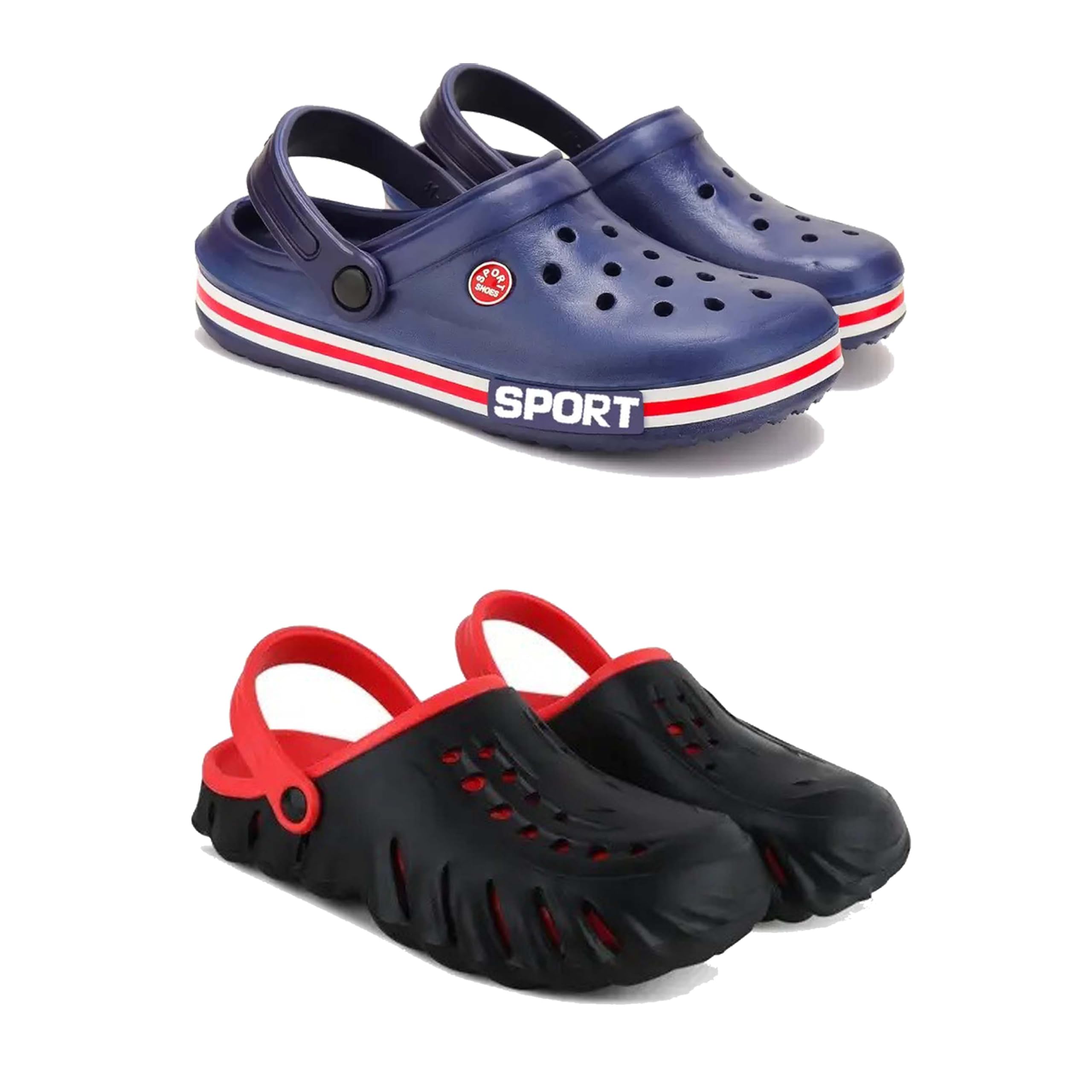 Men's Sandals Clogs| Lightweight Wear| Stylish & Easy to Wear For Men's PCV-SAN-(2-COMBO)-3015-3148