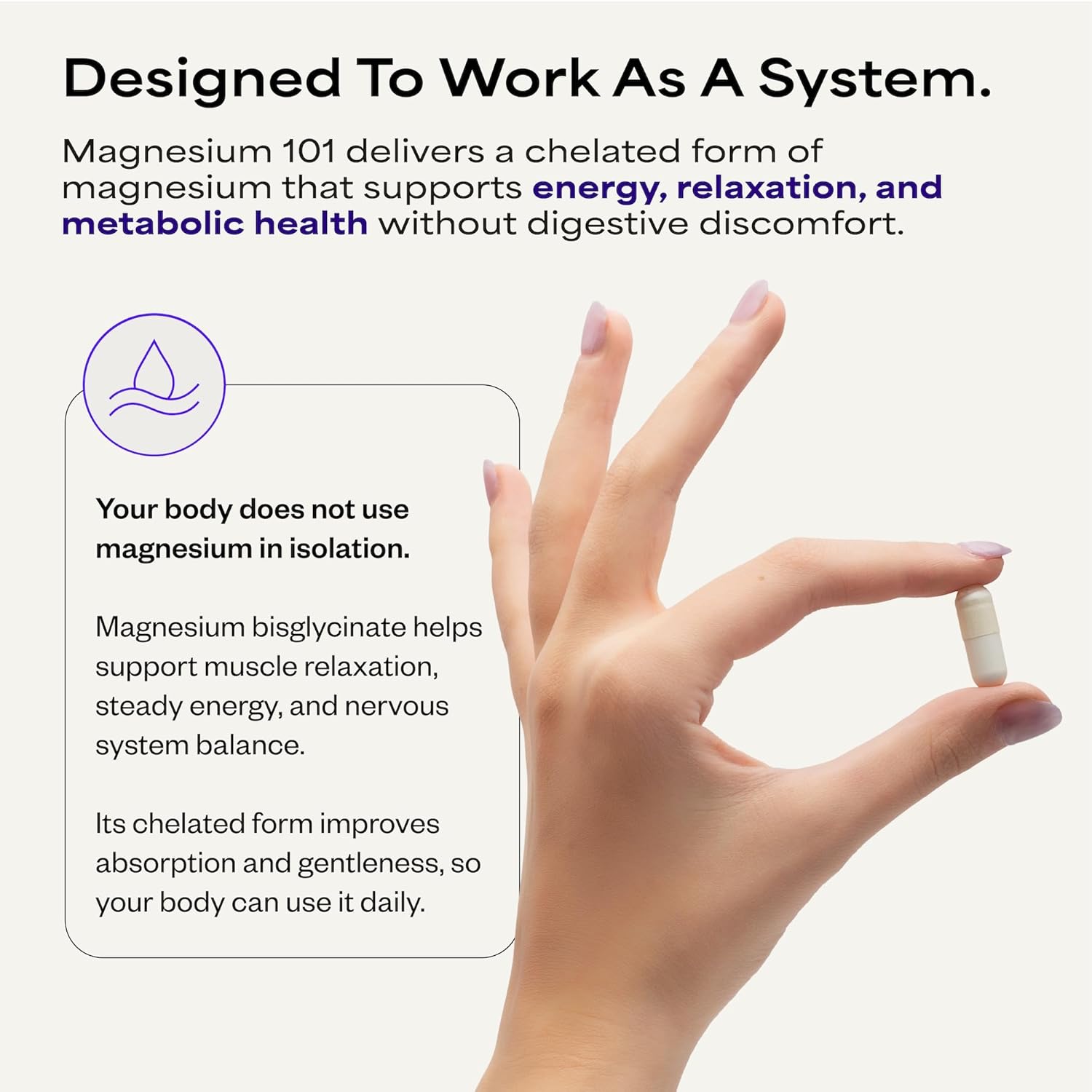 Magnesium 101 by Dave Asprey | Daily Support for Sleep, Metabolism, Relaxation, & Heart Health | 300 mg Chelated Magnesium Bisglycinate | High Absorption Magnesium | 30 Day Supply