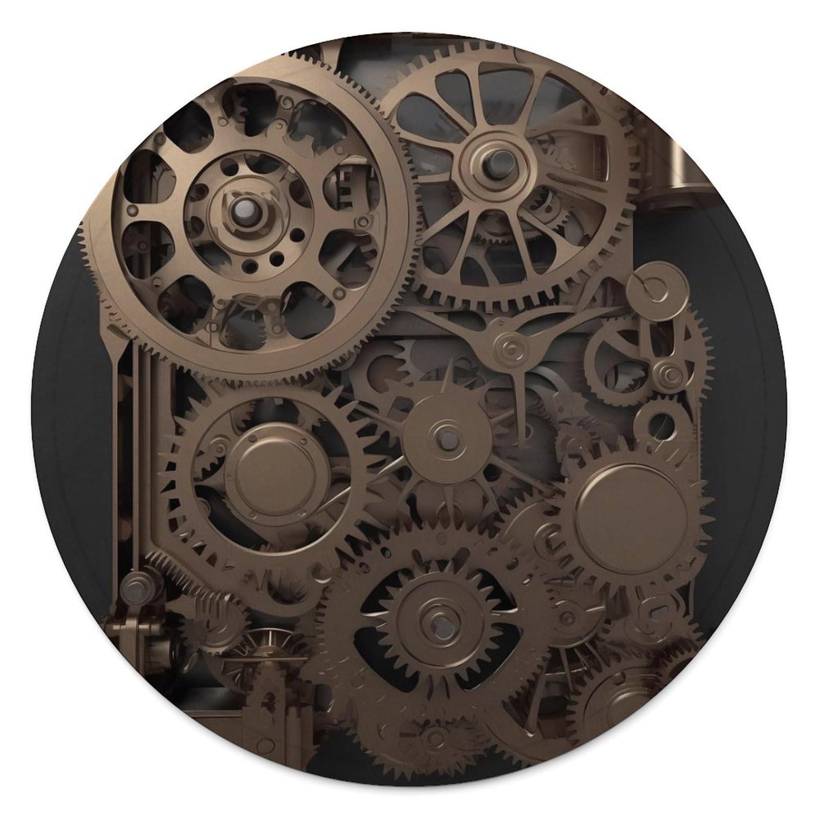 Couverture de plage ronde steampunk 150cm microfibre de coton et franges
