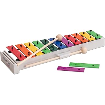 Betzold Soprano Bell Chime Colorful Metal Singing Plates Musical Instrument for Learners