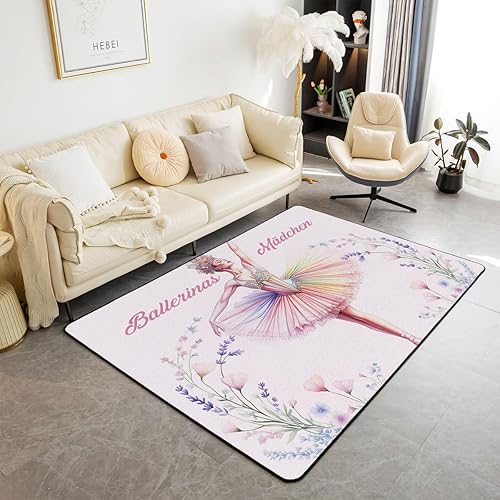 Miniatura 10 de Alfombra decorativa de estilo bohemio retro floral de 5 x 7 pulgadas, 70 segundos, flores hippie bohemias, alfombras para sala de estar para niños,
