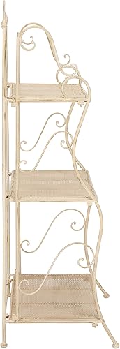 Miniatura 8 de SAFAVIEH PAT5022A Colección para Exterior Torus Pearl White - Estante de 3 niveles Blanco perla,Verde (Antique Green),Negro,Azul musgoso,Óxido