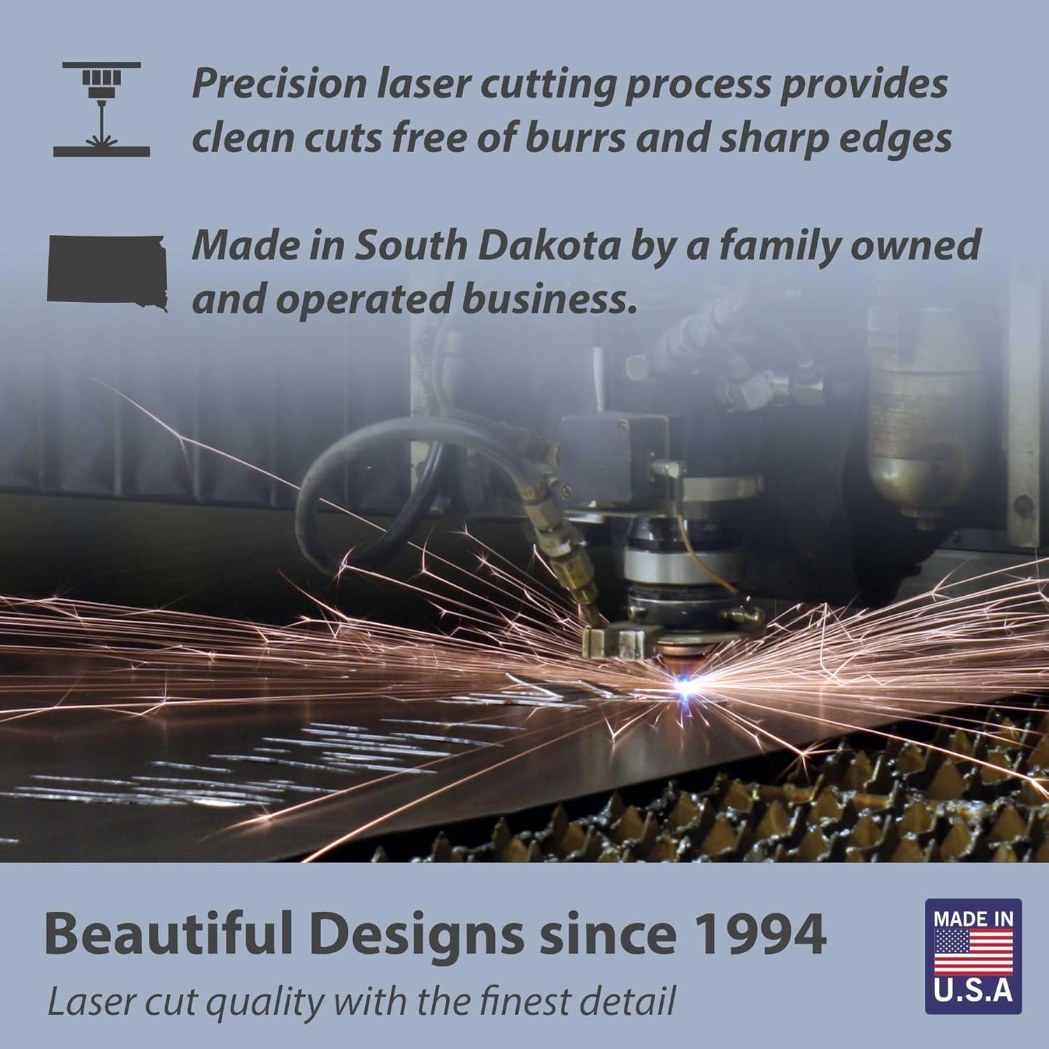 Innovative Fabricators, Inc. American Steel Farm & Ranch Picture Frame, Girl Feeding Horse, 3.5x5 Portrait, MADE IN USA - Image 4