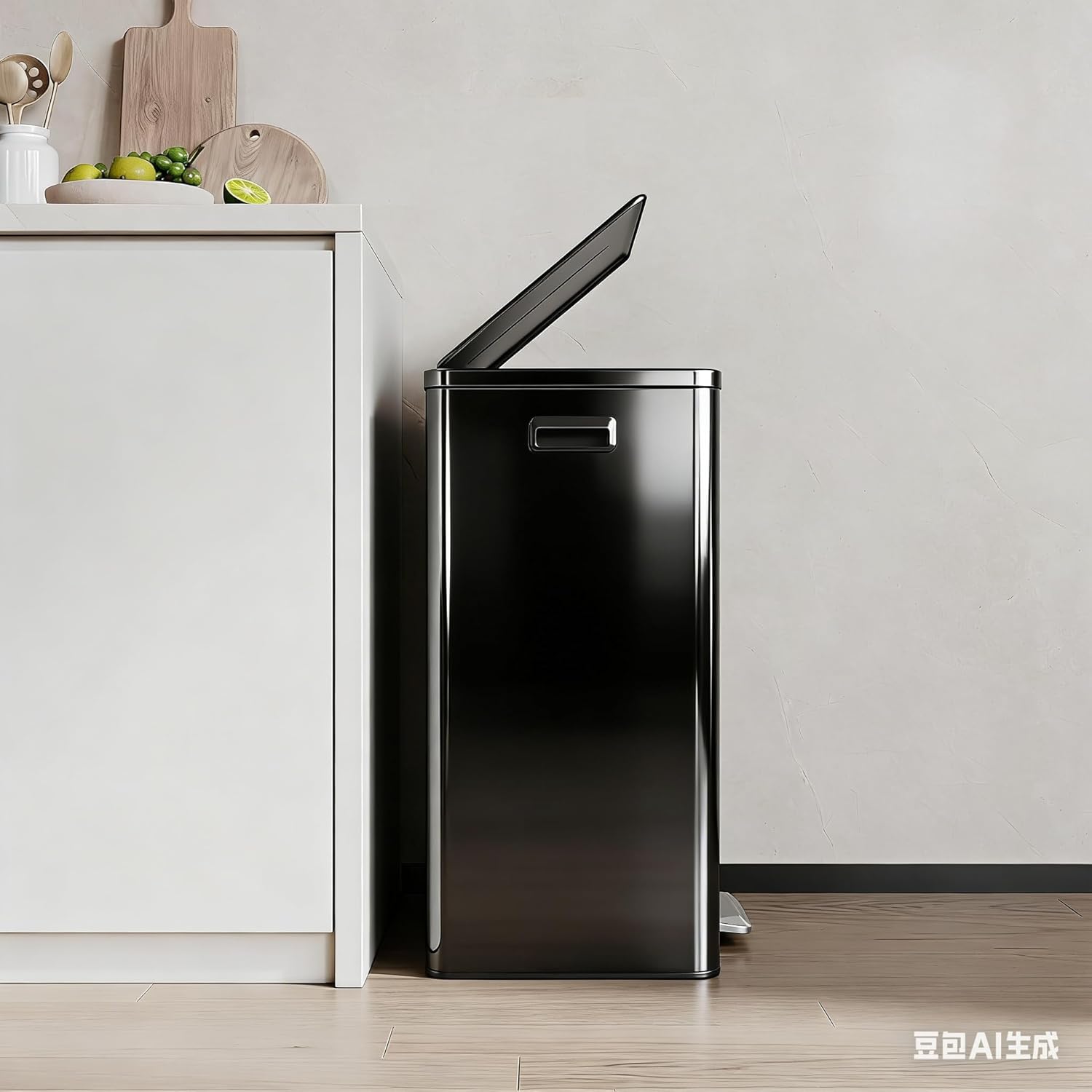 Kitchen Trash Can, 2×8 Gal (30L+30L) Garbage Can with Lid, Stainless Steel Trash Bin with 2 Removable Inner Buckets, Soft-Close Foot Pedal, Fingerprint-Resistant for Kitchen Home Office