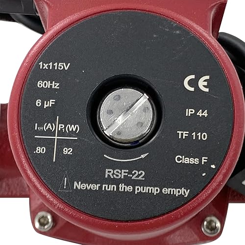 Miniatura 7 de 103252LF Bomba de circulación de agua caliente, 115V 125 HP 1" NPT - Compatible con bomba de recirculación Bell & Gossett NBF-22