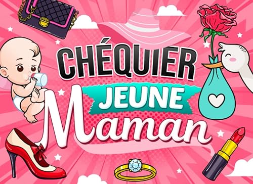 Chéquier Jeune Maman: Livre de 19 bons couleurs à offrir à une future maman | Kit de survie pour maman débutante | Cadeau de naissance rigolo pour une baby shower