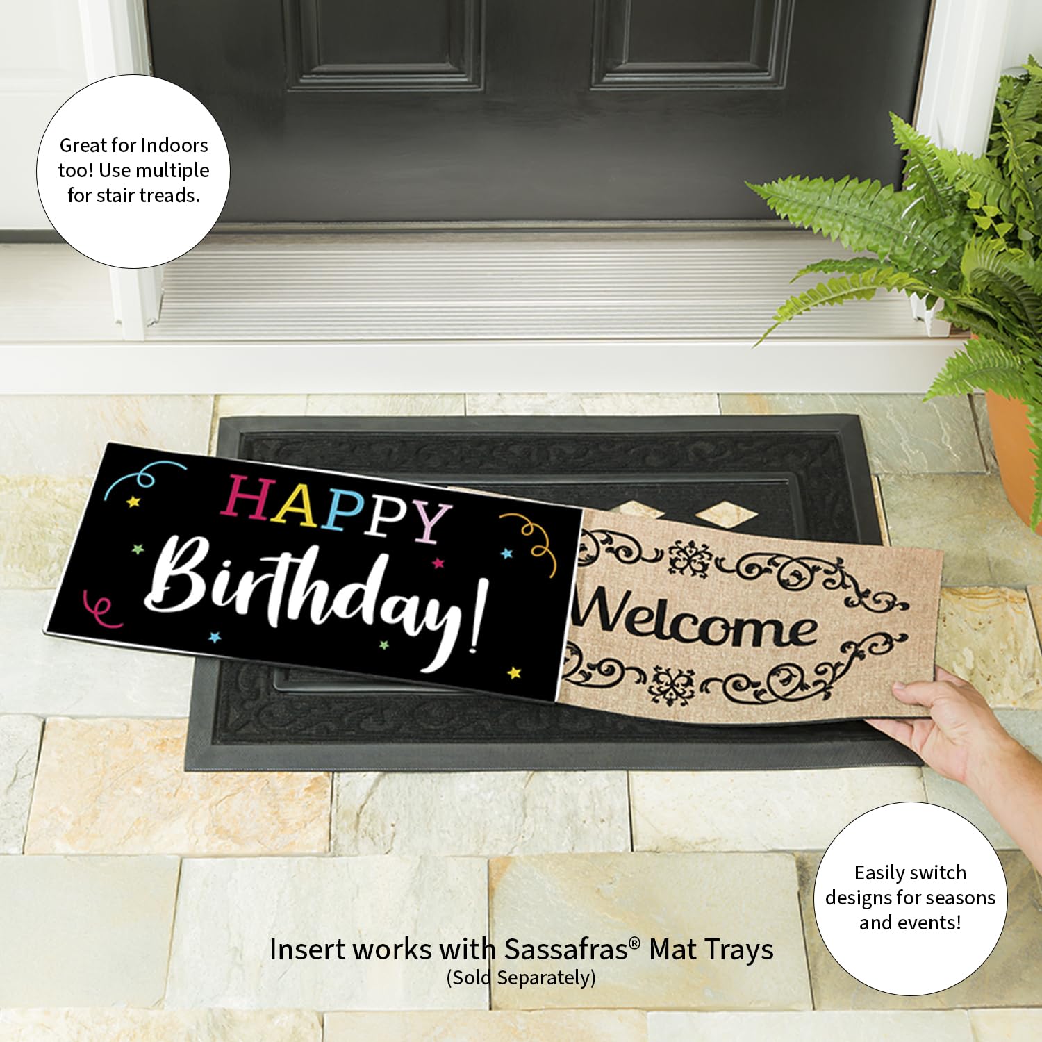 Amazon.com: Evergreen Flag Happy Birthday Sassafras Switch Mat
