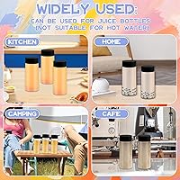 Vista 7 de 16 Pcs Empty Sensory Bottles Kits, 300 ml Leakproof Clear Plastic Sensory Bottles with Lids with Sequins Accessories, Reusable Water Bottles for