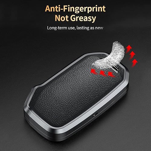 Miniatura 8 de ontto Funda de cuero para llavero Kia de 3 botones con llavero de protección completa para Kia Ceed Cerato Forte Sportage Telluride marrón