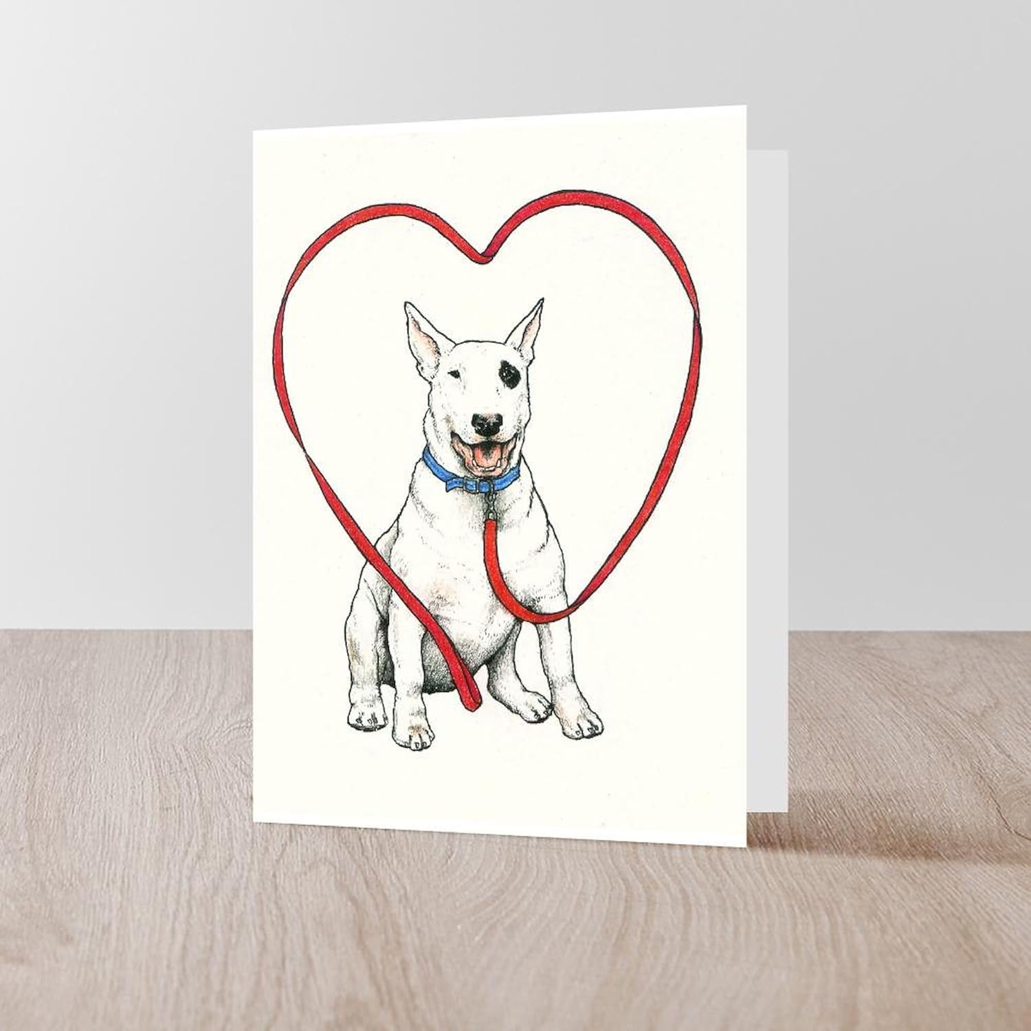 CafePress Love Your Bull Terrier Greeting Card (20-pack), Note Card with Blank Inside, Birthday Card Matte