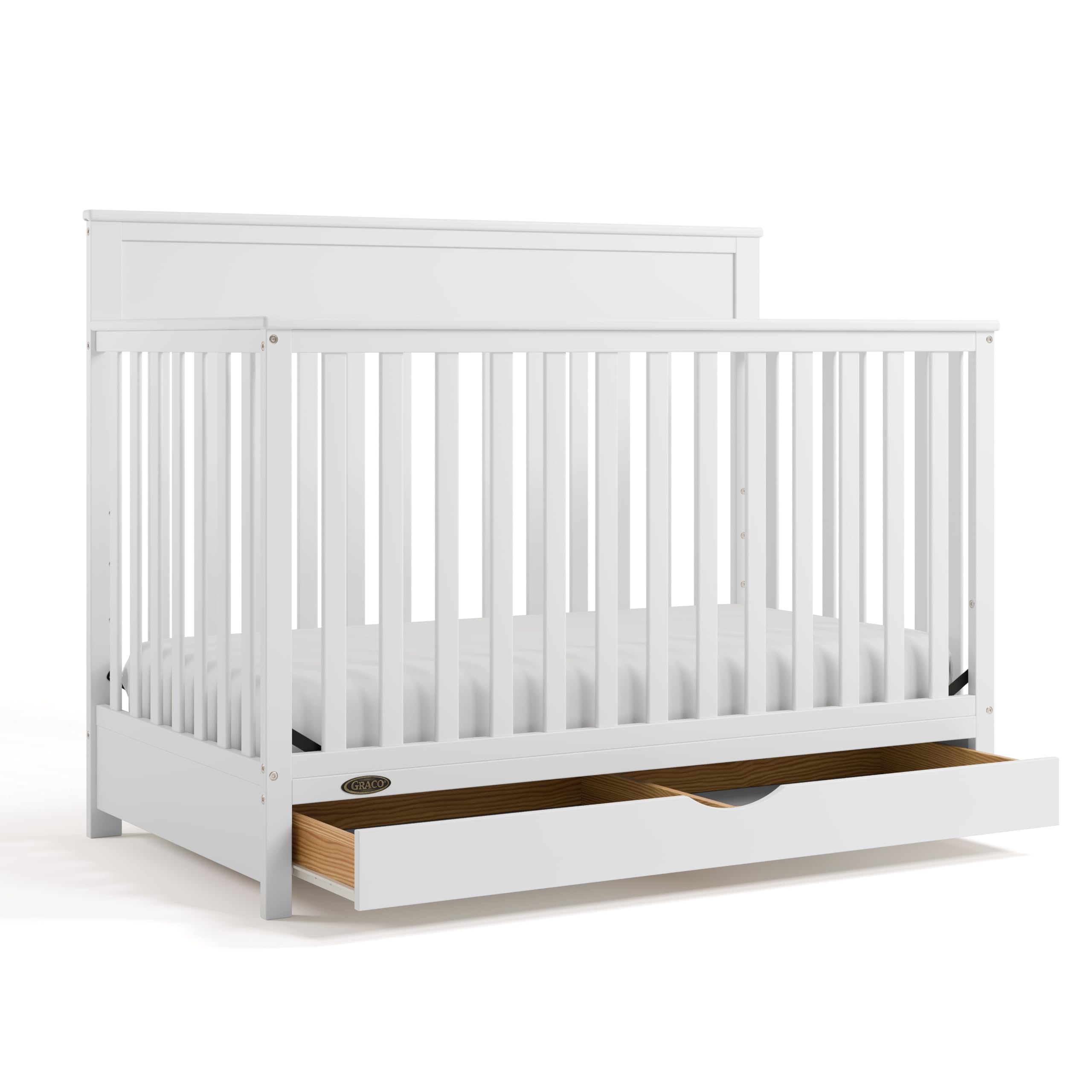 Photo 1 of ***STOCK PHOTO FOR REFERENCE ONLY***Graco Shiloh 5-in-1 Convertible Crib with Drawer, White