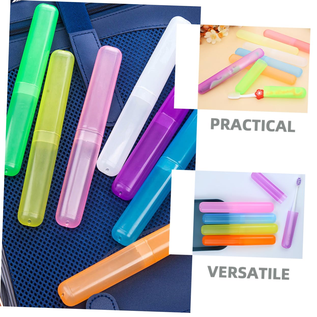 Ciieeo 84 Uds Caja De Cepillo De De Color Estuche De Cepillo De para Viajar Soporte De Cepillo De De Viaje Estuches De Viaje para Cepillo De