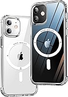 Vista 29 de ONES Funda delgada transparente para iPhone 8 Plus/7 Plus, PC + TPU híbrido, protección contra caídas de grado militar [antiamarillamiento], funda