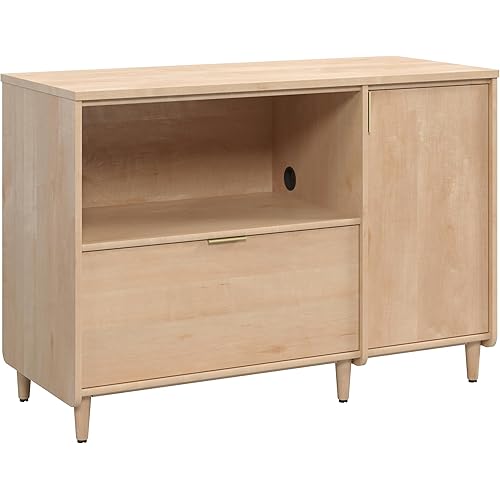 Sauder Clifford Place Commercial Office Credenza, for TVs up to 46", in a Natural Maple Finish