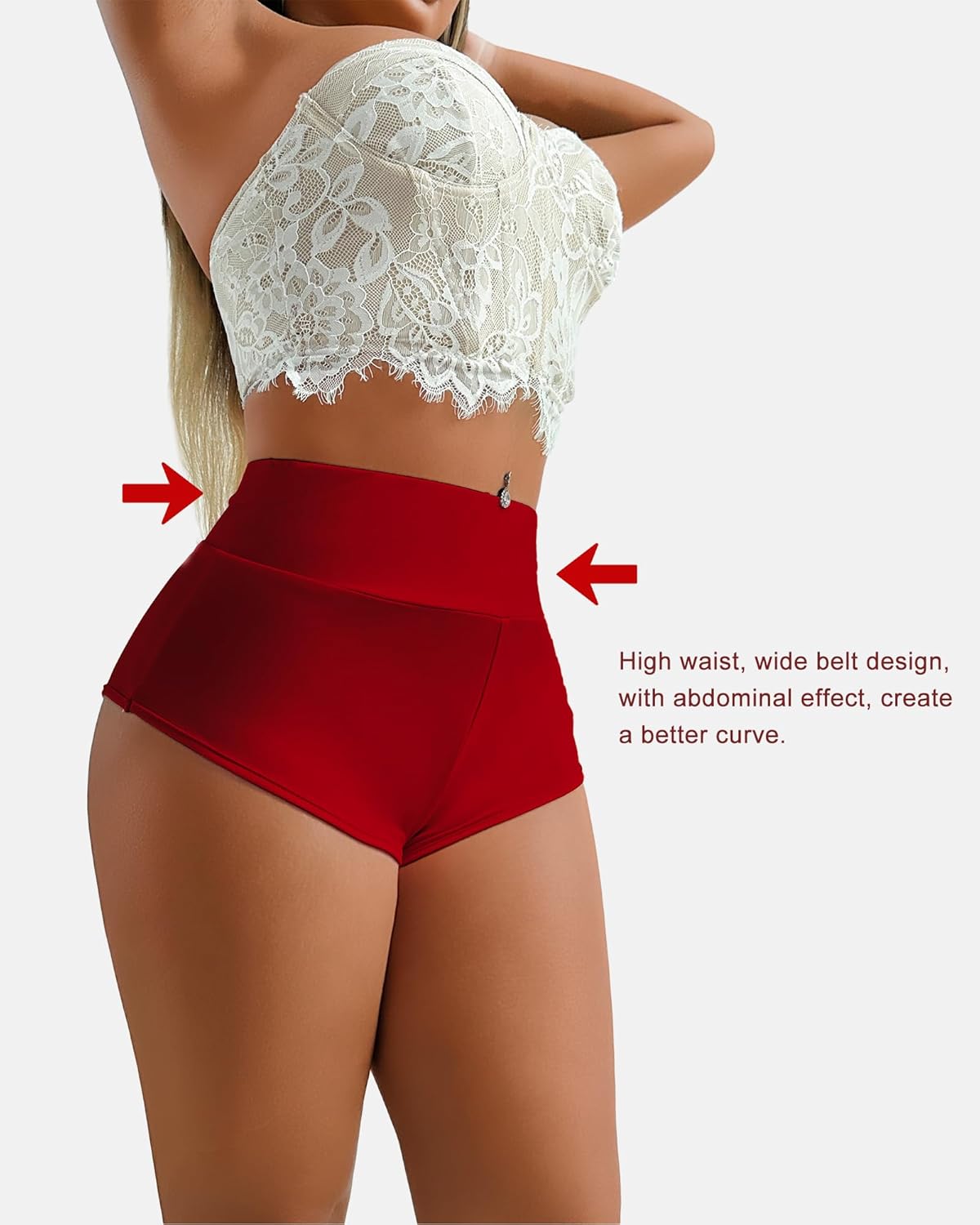 Women's Yoga Shorts Booty Butt Lifting Scrunch Shorts Sexy High Waisted Pole Dance Workout Gym Active Hot Pants Rave Outfits - Image 5